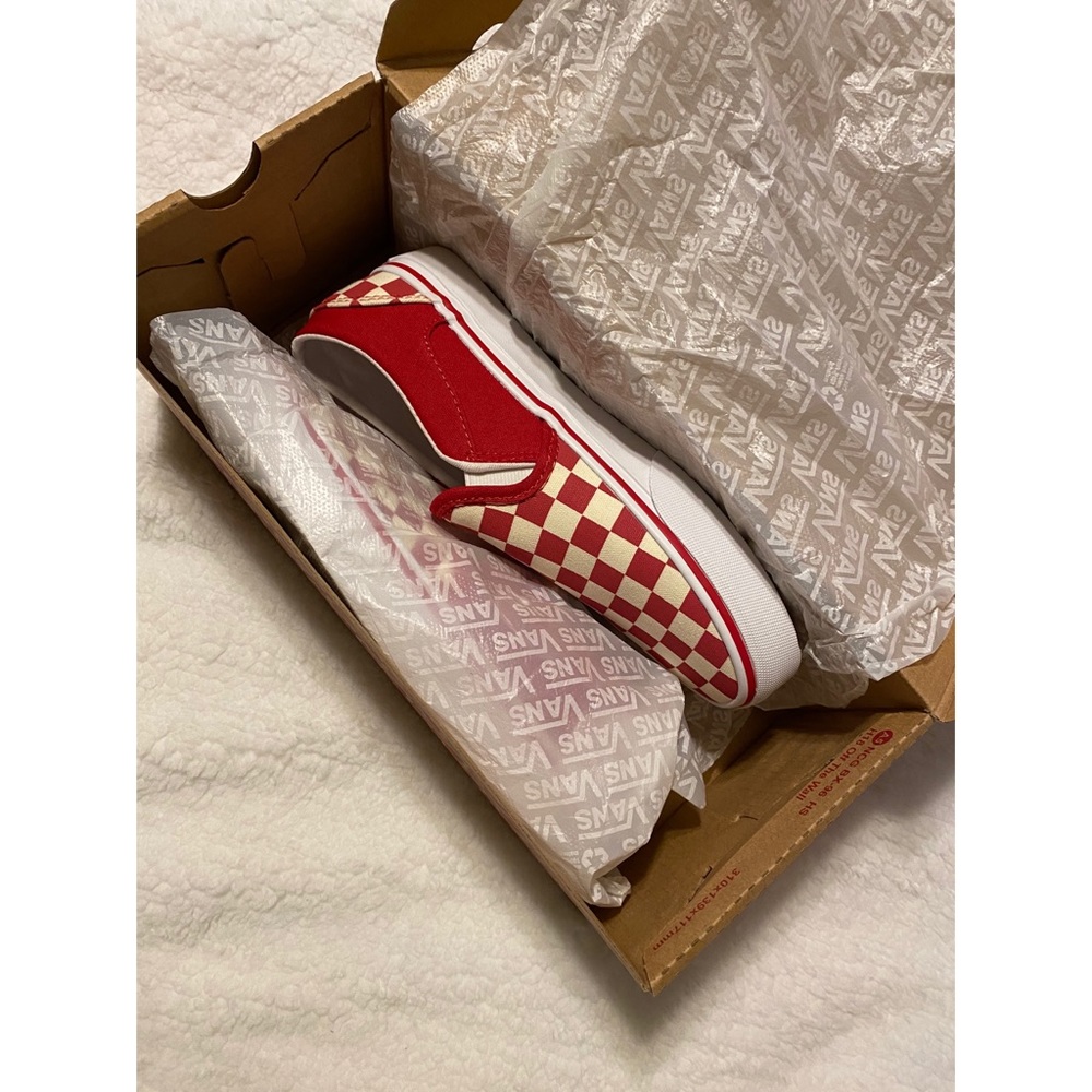 Red Checker Vans.